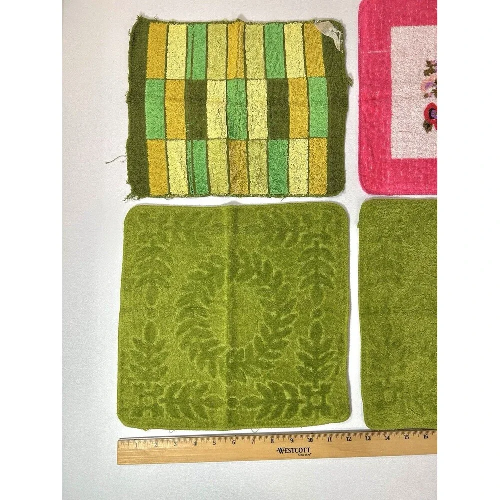 Lot of 7 Cotton Kitchen Tea Towels Variety of Designs Cannon Fashion Manor Sears